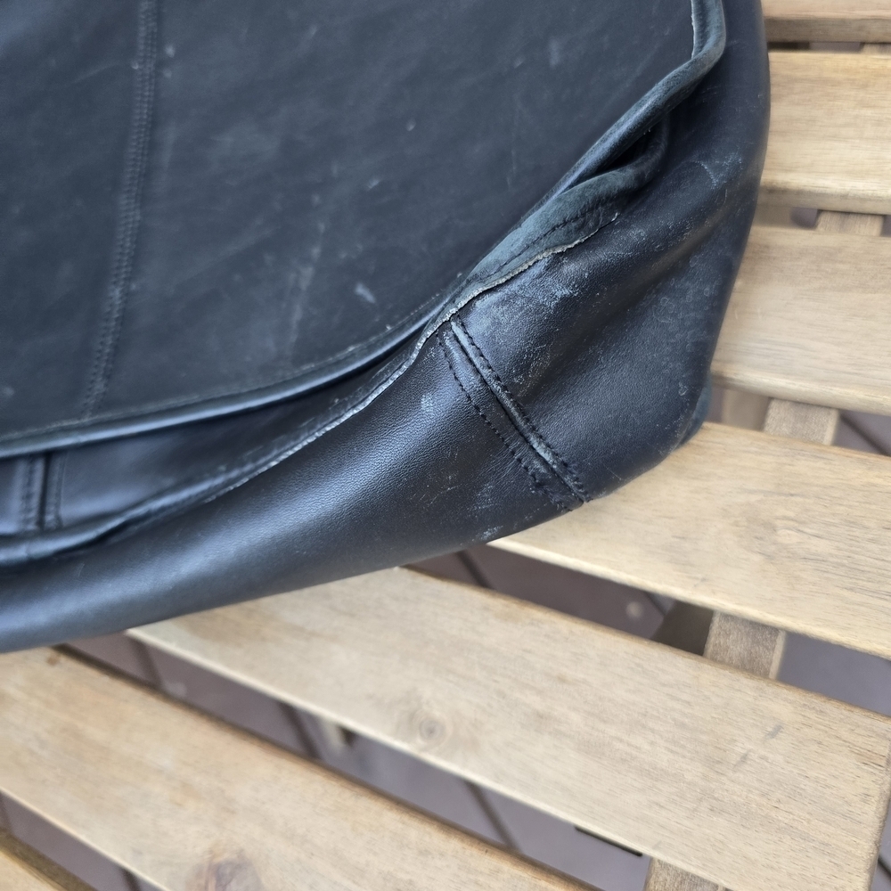 Coach Black Leather Messenger Bag - Picture 6 of 15